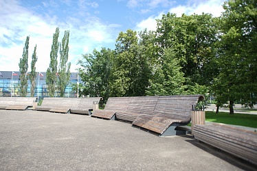 Area at 57 pavilion at VDNKh, Moscow (2016 year)