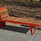 Bench «Infinity wood» (Sun louger)