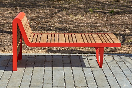 Bench «Infinity wood» (Sun louger)